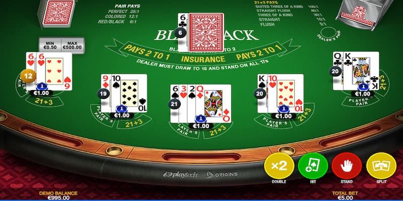 Hướng dẫn cách chơi blackjack một ván chi tiết 